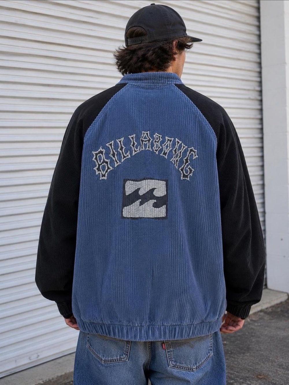 RARE Vintage Billabong Corduroy Snap Front Jacket